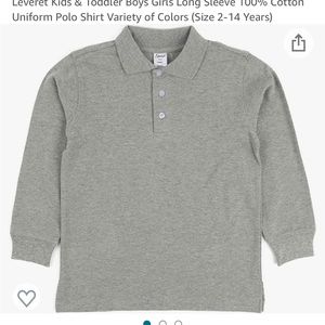 COPY - Leveret grey polo top shirt